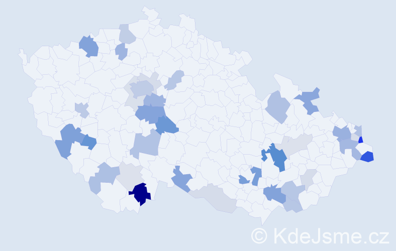 Příjmení: 'Marčan', počet výskytů 94 v celé ČR
