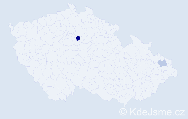 Příjmení: 'Sinenko', počet výskytů 2 v celé ČR