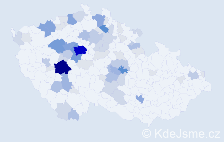 Příjmení: 'Zárybnická', počet výskytů 231 v celé ČR