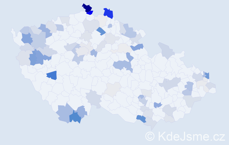 Příjmení: 'Rigová', počet výskytů 242 v celé ČR