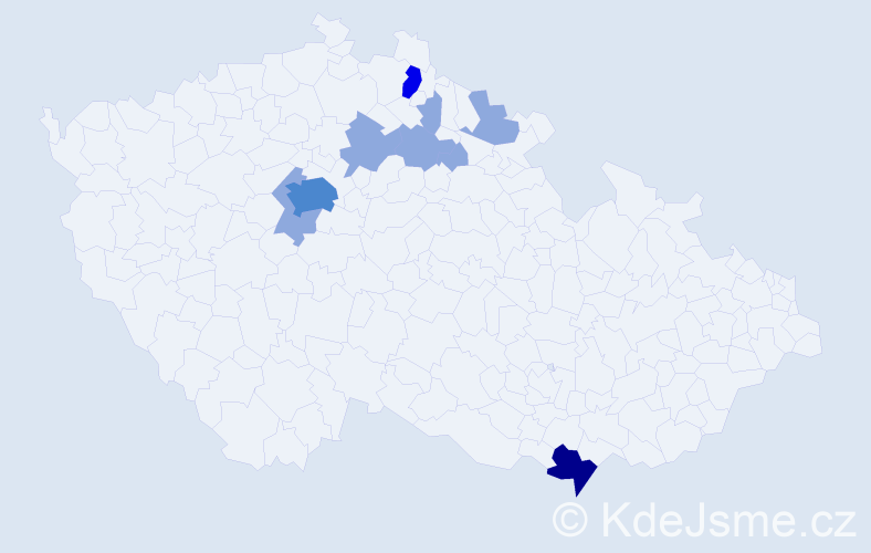 Příjmení: 'Ferstlová', počet výskytů 20 v celé ČR