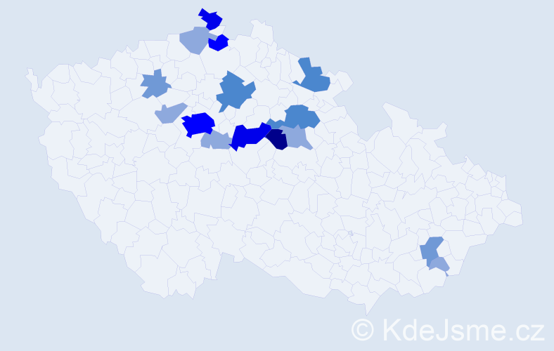 Příjmení: 'Skohoutil', počet výskytů 42 v celé ČR
