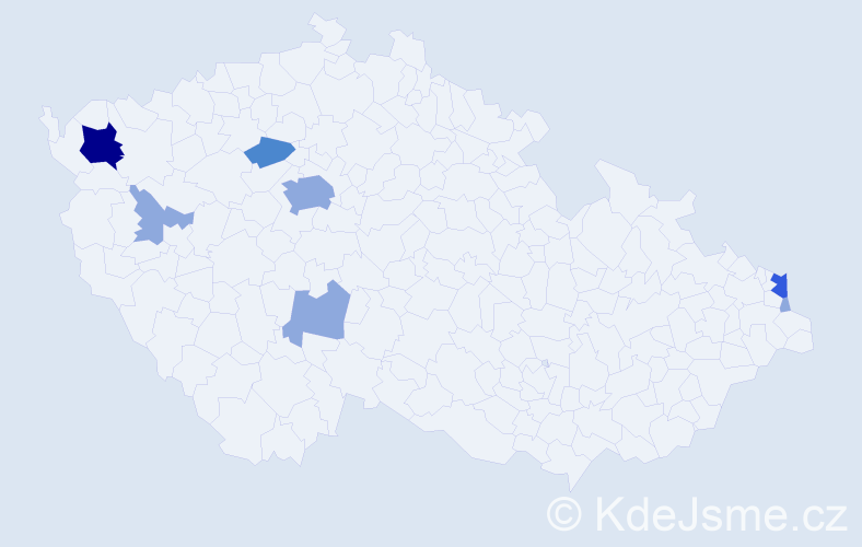 Příjmení: 'Svinčiaková', počet výskytů 14 v celé ČR