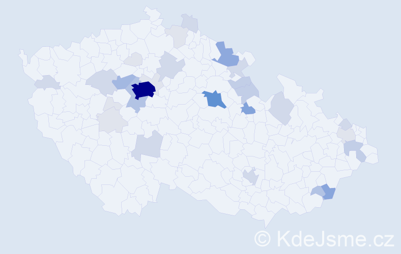Příjmení: 'Skuček', počet výskytů 112 v celé ČR