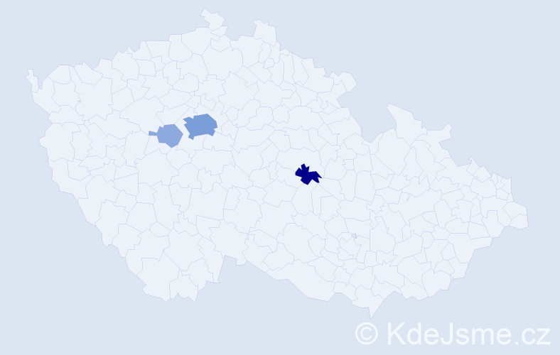Příjmení: 'Šally', počet výskytů 10 v celé ČR