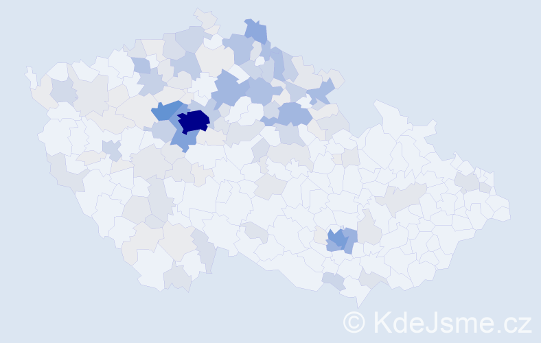 Příjmení: 'Stříbrný', počet výskytů 480 v celé ČR