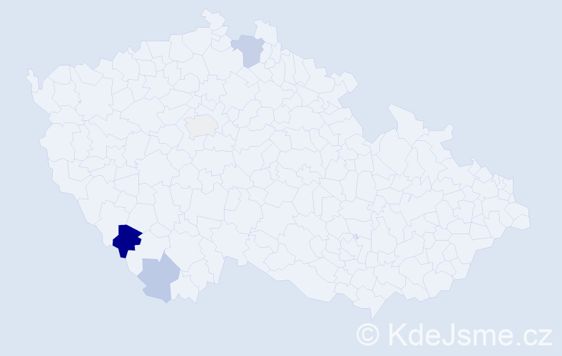 Příjmení: 'Ąachová', počet výskytů 8 v celé ČR