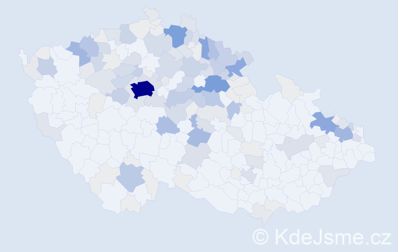 Příjmení: 'Exnerová', počet výskytů 573 v celé ČR