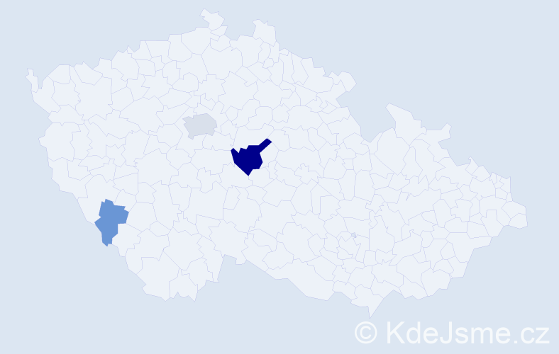 Příjmení: 'Morawski', počet výskytů 20 v celé ČR