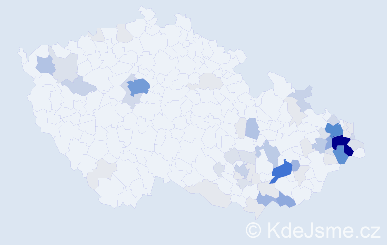 Příjmení: 'Ivánek', počet výskytů 241 v celé ČR