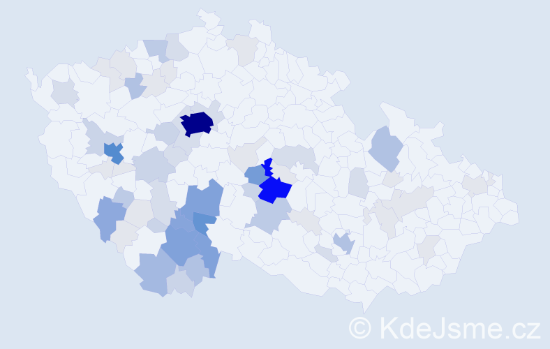 Příjmení: 'Panská', počet výskytů 252 v celé ČR