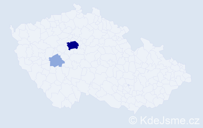 Příjmení: 'Kmodras', počet výskytů 7 v celé ČR