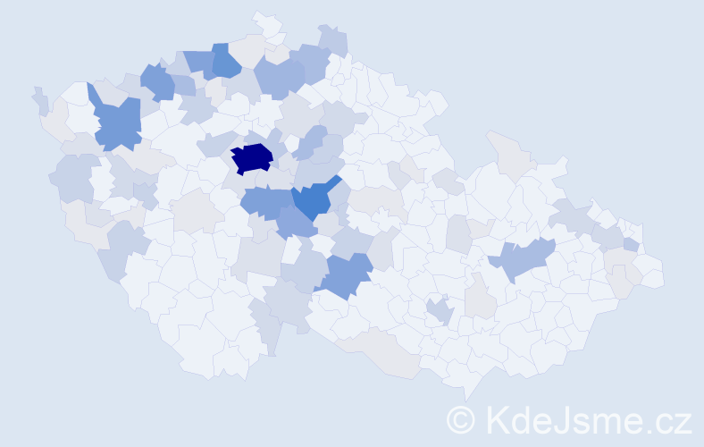 Příjmení: 'Přenosil', počet výskytů 339 v celé ČR