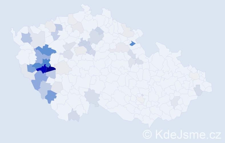 Příjmení: 'Boříková', počet výskytů 181 v celé ČR