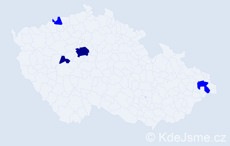 Příjmení: 'Sukovská', počet výskytů 6 v celé ČR