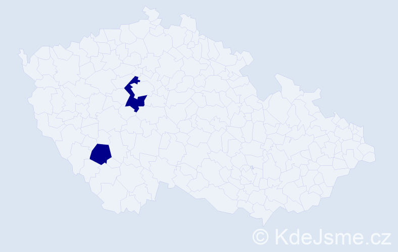 Příjmení: 'Karabiňošová', počet výskytů 2 v celé ČR