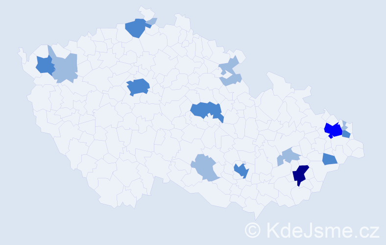 Příjmení: 'Alvarez', počet výskytů 28 v celé ČR