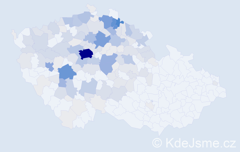 Příjmení: 'Šourek', počet výskytů 644 v celé ČR