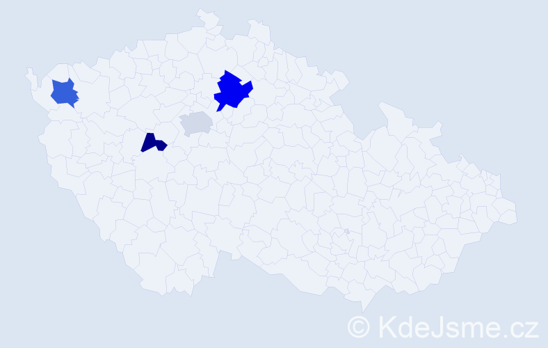 Příjmení: 'Plavjaniková', počet výskytů 13 v celé ČR