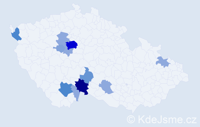 Příjmení: 'Kaiseršot', počet výskytů 34 v celé ČR