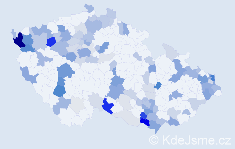 Příjmení: 'Lipták', počet výskytů 325 v celé ČR