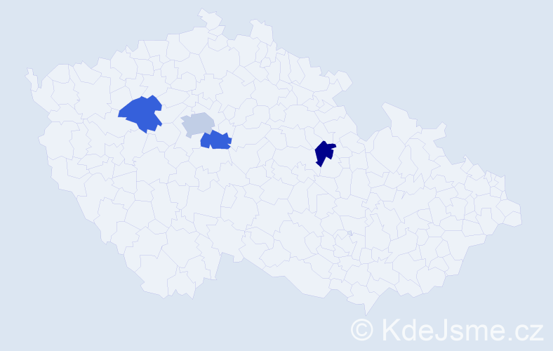 Příjmení: 'Nosaczynski', počet výskytů 5 v celé ČR
