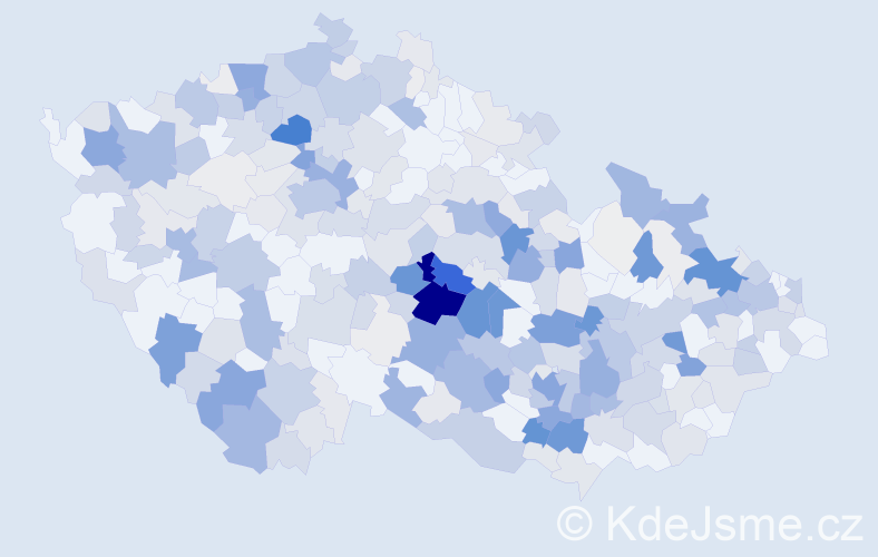 Příjmení: 'Klement', počet výskytů 1484 v celé ČR