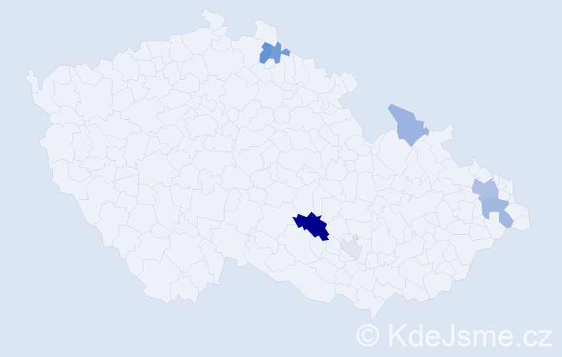 Příjmení: 'Pavlidis', počet výskytů 17 v celé ČR