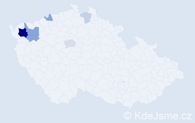 Příjmení: 'Lochschmidt', počet výskytů 16 v celé ČR