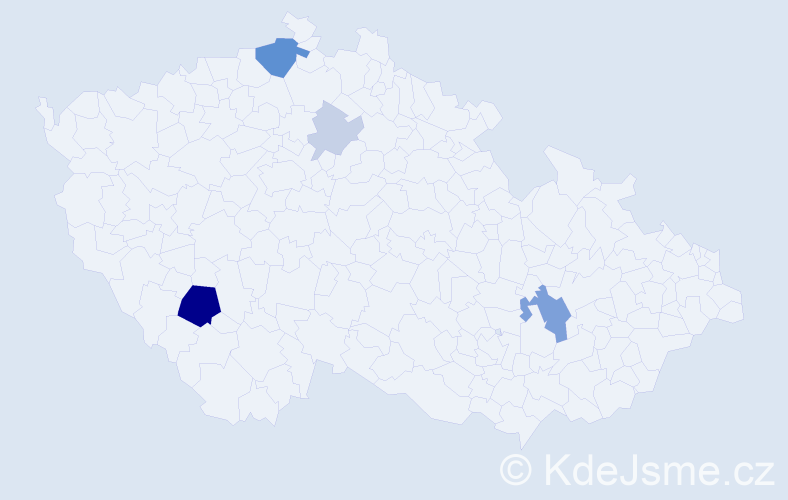 Příjmení: 'Repešová', počet výskytů 14 v celé ČR