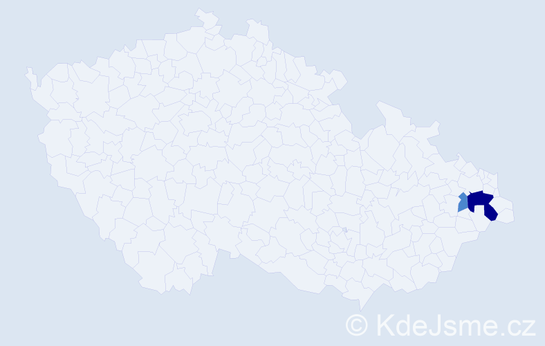 Příjmení: 'Mayerhoffer', počet výskytů 4 v celé ČR