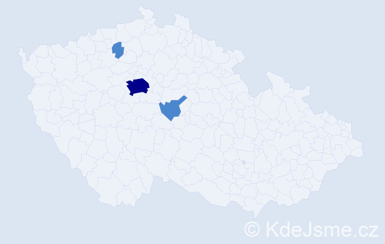 Příjmení: 'Púryová', počet výskytů 5 v celé ČR