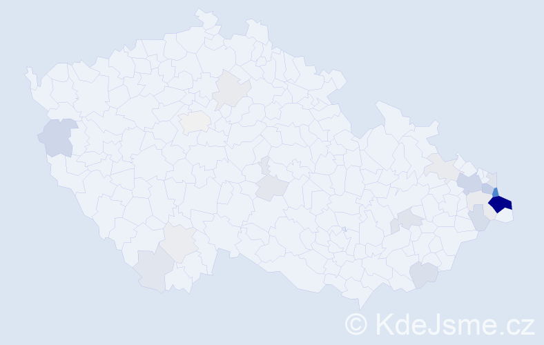 Příjmení: 'Szurman', počet výskytů 85 v celé ČR