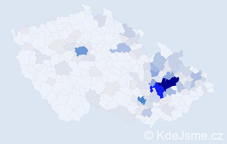 Příjmení: 'Rozsívalová', počet výskytů 359 v celé ČR