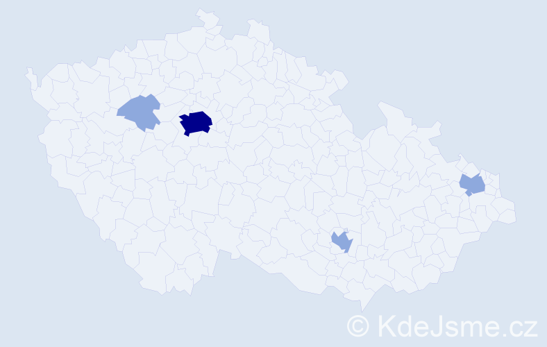 Příjmení: 'Gordeev', počet výskytů 9 v celé ČR