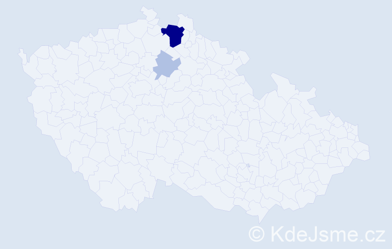 Příjmení: 'Zrnovský', počet výskytů 10 v celé ČR