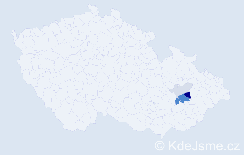 Příjmení: 'Sohlich', počet výskytů 19 v celé ČR
