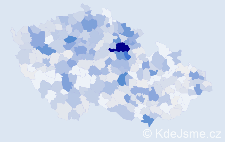Příjmení: 'Košťálová', počet výskytů 1873 v celé ČR