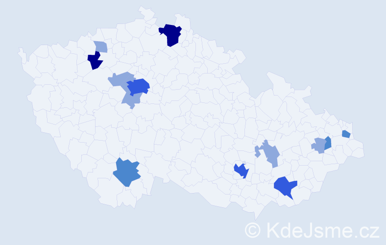 Příjmení: 'Matl', počet výskytů 30 v celé ČR