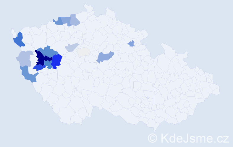 Příjmení: 'Korelus', počet výskytů 63 v celé ČR