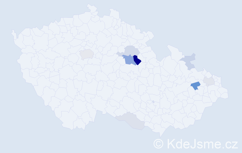 Příjmení: 'Theodorová', počet výskytů 23 v celé ČR
