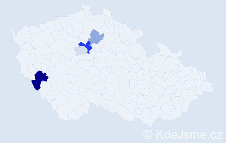Příjmení: 'Dumitras', počet výskytů 9 v celé ČR