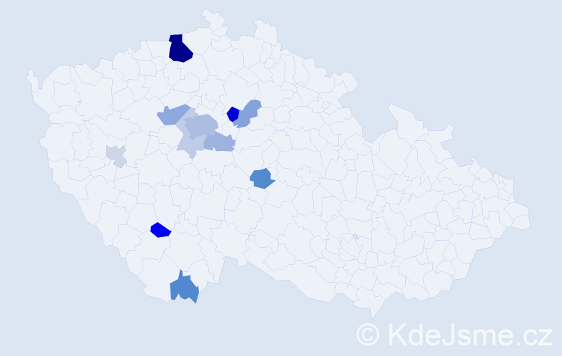 Příjmení: 'Myškovský', počet výskytů 31 v celé ČR