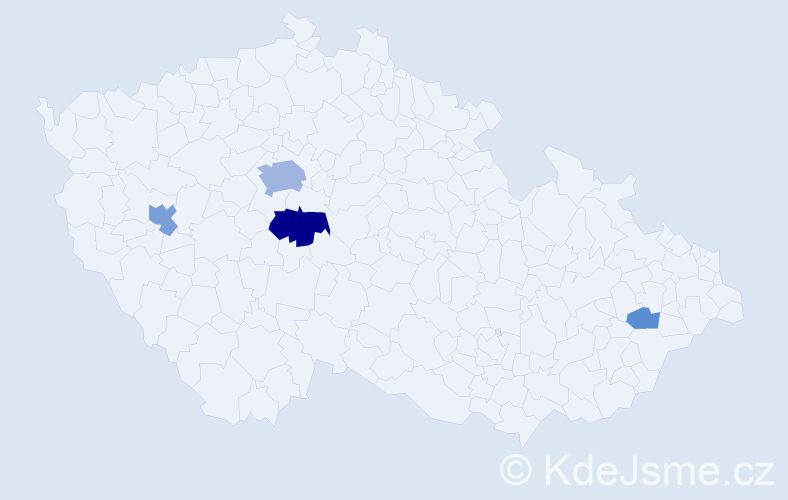Příjmení: 'Mead', počet výskytů 12 v celé ČR