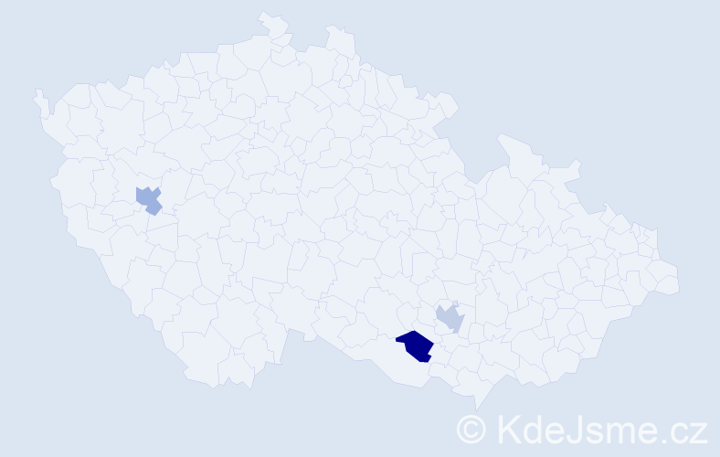 Příjmení: 'Kundráth', počet výskytů 3 v celé ČR