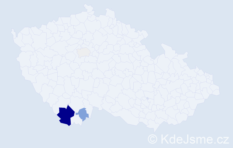 Příjmení: 'Kukolík', počet výskytů 11 v celé ČR