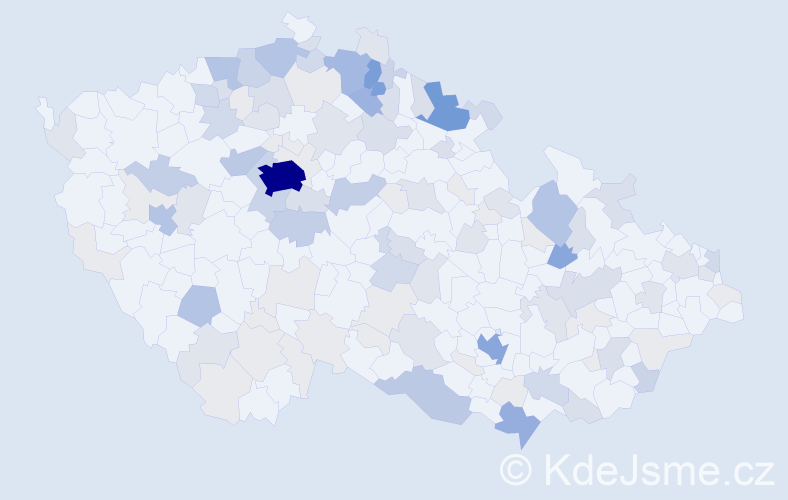 Příjmení: 'Hübner', počet výskytů 401 v celé ČR