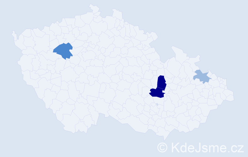 Příjmení: 'Baranoková', počet výskytů 11 v celé ČR