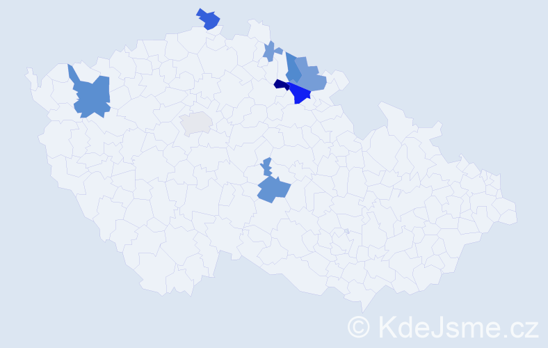Příjmení: 'Bönsch', počet výskytů 24 v celé ČR