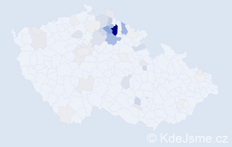 Příjmení: 'Mikule', počet výskytů 155 v celé ČR